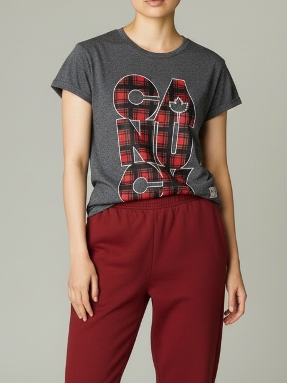 HBC Vancouver 2010 Team Canada Olympics “Canuck” T-Shirt In Heathered Grey